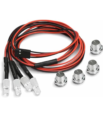 Tamiya Luce LED Arancione 3 Mm Per TLU-01, Accessorio Modellismo RC, Compatibile Con Unità TLU