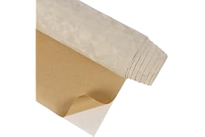 CRE8TIVE Papier Peint Adhesif Mural Velours Beige 30cm x 200cm Papier Adhesif pour Meuble Floral Papier Peint Autocollant Flocage de Velours Vinyle Adhesif Boîte à Bijoux Papier Peint Chambre Salon