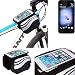 Produktbild Für HTC U11 Dual-SIM Rahmenhalterung Fahrradhalterung Fahrrad Rahmentasche Handyhalterung Fahrradtasche Handy Smarpthone Frame Bag Halterung Bike mount für HTC U11 Dual-SIM Wasserabweisend, silber-schwarz - K-S-Trade(TM)