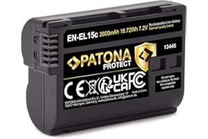 PATONA PROTECT EN-EL15c bateria (2600mAh) z czujnikiem NTC i obudową ochronną V1 - kompatybilna z Zf Z6III Z7II itp.
