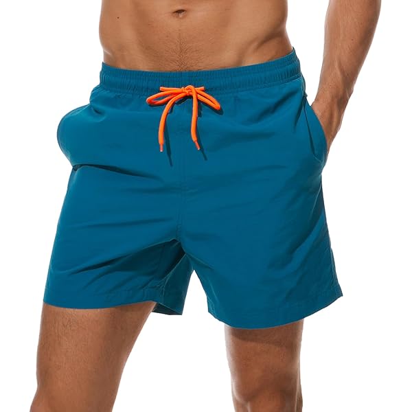 Short Sport Homme Short De Bain Homme Danfiki - Maillot De Surf Séchage Rapide Avec Poches - Plage/Piscine Short Réglable été