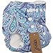 iZiv(TM) Newborn Organic Infant Waterproof/Adjustable/Reusable/Washable Pocket Cloth Diaper Fit Babies 0-3 Years(Leaf)