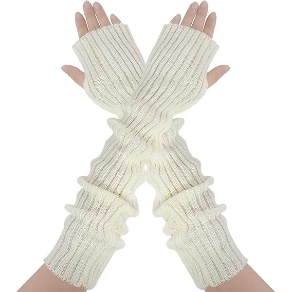 MANQUER SANS DOIGTS Avec Trou Pour Le Pouce Longs D'hiver EUR 7,39 - FR