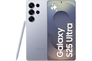 Samsung Galaxy S25 Ultra AI smartfon z Galaxy AI, bez umowy, telefon komórkowy z systemem Android, 12 GB RAM, 256 GB pamięci, aparat 200 MP, Titanium Silverblue, 3 lata producenta