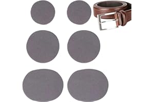 Quzente Patch De Réparation De Trou De Chaussure, 6 Pièces Patchs De Réparation en Forme De Cercle Auto Adhésifs, Patch De Réparation De Baskets Anti-Usure, Convient Aux Baskets