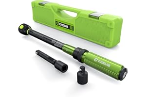ETOOLAB 1/2 Drive Click Torque Wrench Dual-Range【20-230Nm/10-170lbf-ft】±3% Precision Torque Wrench 1/2 Drive, 72 Tooth Dual-Direction Adjustable Torque Wrench for Bicycle, Moto, Car Maintenance 3 Pcs