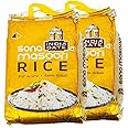 India Gate Sona Masoori Rice - 5kg, Golden Ivy, Aromatic and Medium-Grain, Ideal for Everyday Meals, Biryani, Pulao, Product from India Multiple Pack (Pack of 2)