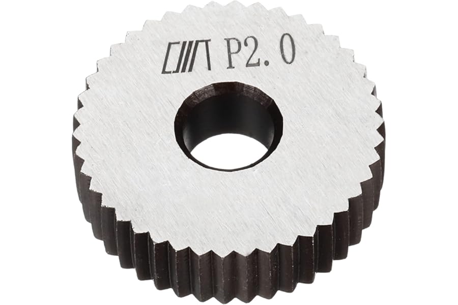 sourcing map 1Pc 28x8x8mm Knurling Wheel Kit 2.0mm Pitch Straight Wheel Linear Knurl