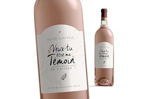 Manahia étiquette bouteille ma témoin - Veux-tu être ma témoin de mariage - étiquette vin annonce mariage - demande témoin - annonce mariage - annonce témoin - témoin mariage