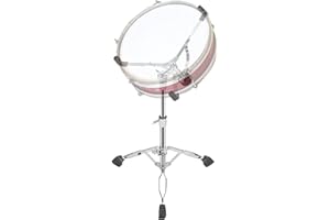 aleawol Snare Drum Ständer Höhenverstellbarer 40-55cm, Verstellbarer Winkel, Doppelstrebig Trommel Ständer für 25-38cm Snares Handpan Dumme Trommeln Stahlzungentrommeln