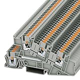 phoenix klemmen beschriftung Installationsetagenklemme, Push-in-Anschluss, Nennstrom 24 A, Nennspannung 400 V, Querschnitt:  0,14 mm² - 4 mm², AWG: 26 - 12, Breite: 5,2 mm, Farbe: grau, Montageart: NS 35/7,5, NS 35/15