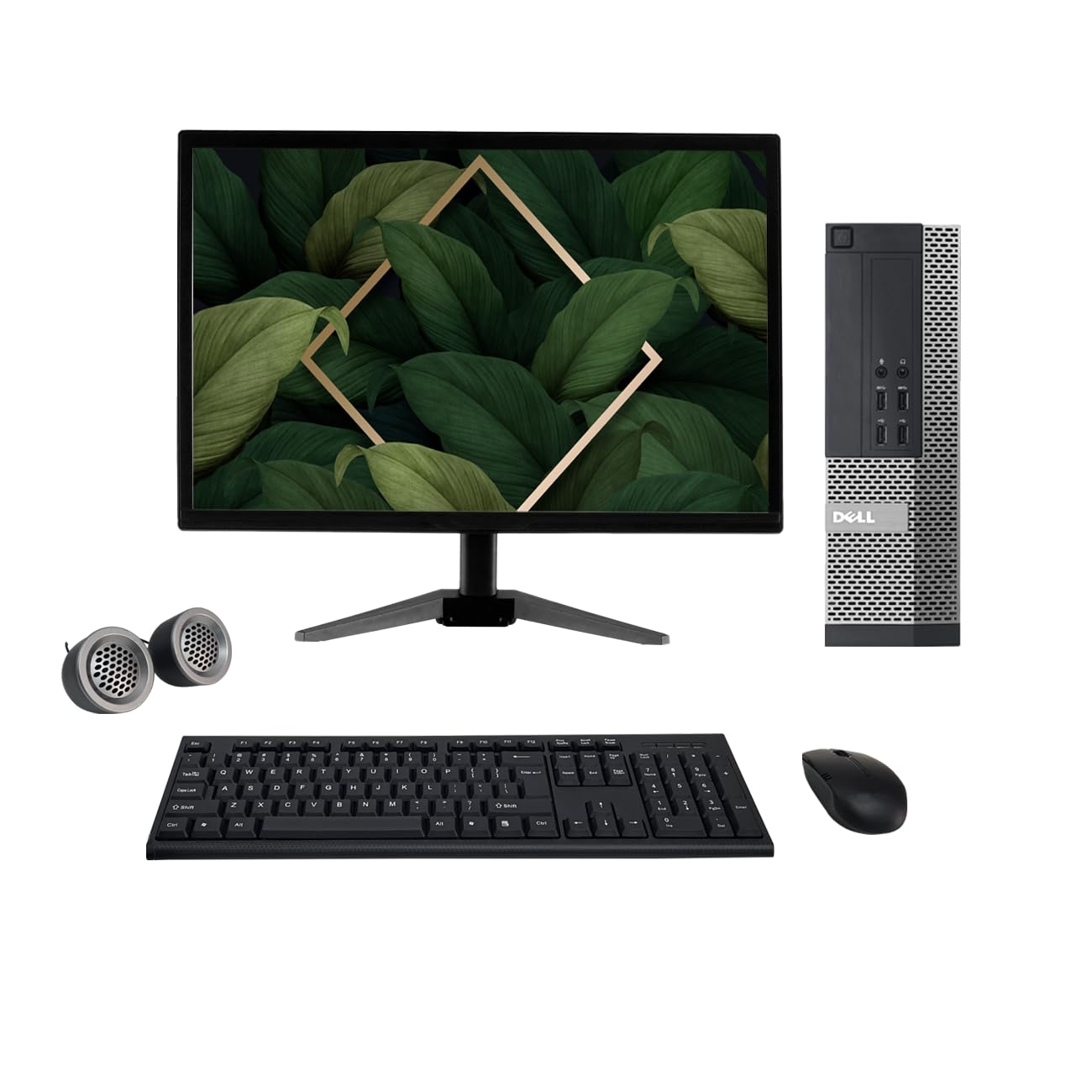 (Refurbished)Dell OptiPlex 19" HD All-in-One Desktop Computer Set (Intel i5 3rd Gen| 16 GB RAM| 512 GB SSD| 19" HD LED Monitor| Wireless KB & Mouse| Speakers| WiFi| Windows 10 Pro| MS Office)