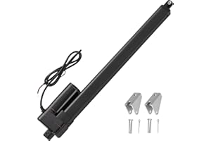  Jvnvlki Linearantrieb 12V 2000N 400mm Hublänge IP65 Wasserdicht 8mm/s Linear Actuator Lineartechnik-Aktuatoren Linearmotor Mit Montagebügeln,für Türöffner, Solartracker,elektrisches Hebesyste