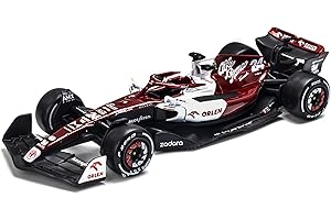 JODIYAAH Bburago 1:43 2022 Alfa Romeo F1 Racing Team C42 #24 Guanyu Zhou Lega Auto Diecast Modello di Auto Collezione di Giocattoli (F1 C42 #24)
