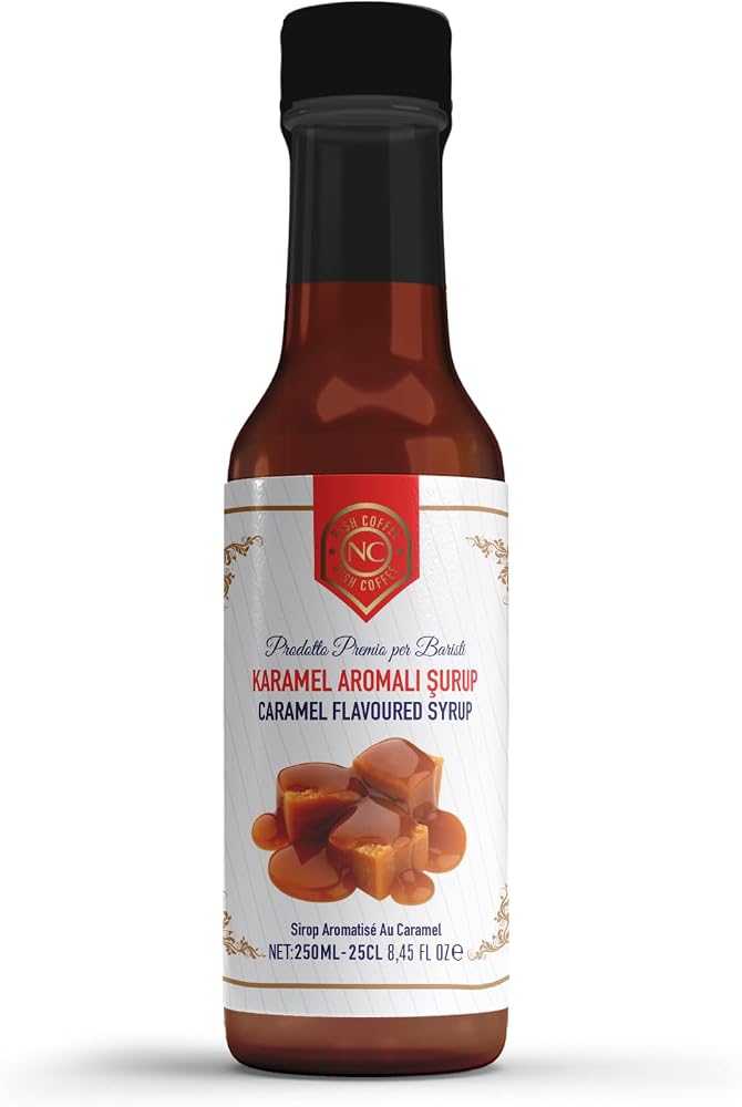 Nish Karamel Aromalı Şurup 250 ML - Pet Şişe