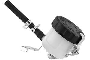 QIILU 2009 SV650 Front Brake Reservoir, 03 SV1000S Clutch Reservoir, Brake Master Cylinder Oil Reservoir Fluid Bottle with Bracket for Suzuki SV1000S 2003-2007 for SV650 2003-2009