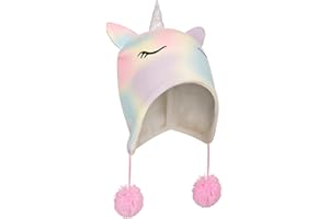 Mountain Warehouse Rainbow Unicorn Kids Trapper Hat