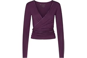 Yamadhi Yoga Wickeljacke Damen aus Modal | Yoga Oberteil Langarm | Women Wrap Jacket