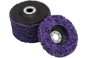 SPORTULI 5PCS Strip Wheel Paint Removal Disc - 4”(100mm) Poly Abrasive Wheel Rust Removal Clean Tool for Angle Grinder