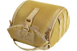 MIOYOOW Sac Casque Tactique, Pochette Casque Molle Légère Anti-Rayures, Sac Rangement Rembourré pour Casque Airsoft Haute Capacité pour Sport Chasse Tir
