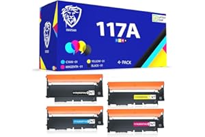 HAYSAR Replacement Compatible With HP 117A 4-Colour Black Cyan Magenta Yellow Toner Cartridges For HP Colour Laser 150 150a 150nw MFP 178nw 178nwg 179fng 179fnw 179fwg W2070A W2071A W2072A W2073A