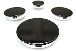 JPshop - Kit 4 bruciatori con piattelli spartifiamma lisci adattabile a piano cottura cucina compatibile con Ariston