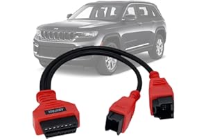 AMHTDOL 12 8 Adattatore per Chrysler Gateway Connettore bypass di sicurezza per Autel Maxisys, FCA 12 8 Adatto per Chrysler dopo il 2018, compatibile con Jeep Gladiatore / Wrangler JL, Ram1