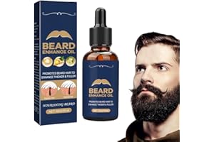 GNHG Olio Per La Crescita Della Barba Con Biotina Caffeina,Crescita Barba,Beard Roller,Rullouomo,Stimola Di,Promuove La Ricrescita Dei Capelli Trattamento Viso Per Capelli