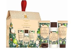 Yves Rocher Mini Set de Regalo – Karité & Bergamota: Bálsamo de manos 30 ml, loción corporal 30 ml y Gel de Ducha 50 ml – Rutina Corporal Nutritiva con Fragancia Relajante en Edición Limitada