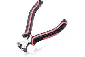 LEONTOOL Mini-Endschneidezange, 10,2 cm, bündige Schnittzange für Schmuckherstellung, Nagelzieher, Werkzeug für Tischler, Mini-Endzange für Reißverschluss, Installationsstopps, Reparatur