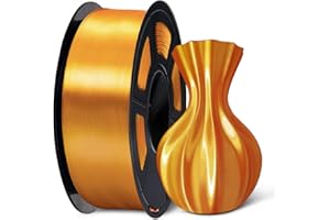 Filament do drukarek 3D SUNLU Silk PLA Plus, Filament Silk PLA+ 1,75 mm z gładkim i półpołyskowym (1KG PLA+ Jedwabny mosiądz)