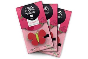 Marta La Farfalla Profumo per Auto da Inserire nelle bocchette di areazione fragranza Fragola 3pz
