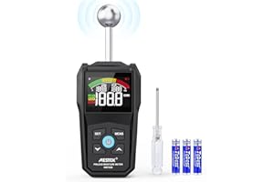 Detector Wilgotności MESTEK 20-40mm Wilgotnościomierz Czujnik Wilgotności Miernik wilgotności Cyfrowy Wyświetlacz LCD Alarm dźwiękowy Przenośny z Baterią do ścian Drewnianych Zaprawa Cementowa