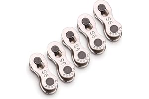 BNINETEENTEAM 5 Paire Attache Rapide Chaîne, 9 Vitesses Vtt Fixation Rapide pour Maillons de Chaîne de Vélo pour Chaîne de 9 Vitesses Attache Rapide Chaine