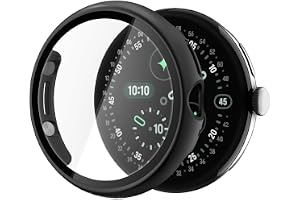 Spigen Thin Fit 360 Skal för Google Pixel Watch 5/4 45mm | Lätt polykarbonatskal med inbyggt skärmskydd i härdat glas, full å