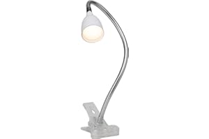 BRILLIANT lamp Anthony LED clip luce ferro/bianco | 1x LED 2.4W integrato, (200lm, 3000K) | Scala da A ++ a E | Con interruttore a cavo