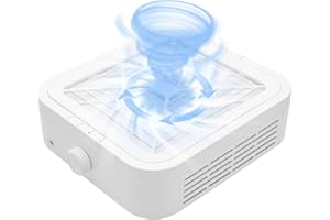 CGBE Extractor de Polvo de Uñas, 120W Extractor de Polvo de Uñas con 2 Filtros Potente Extractor Profesional de Polvo de Uñas y Aspirador Doméstico. (WL007) (White)