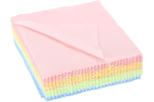 SALMUE Chiffon de nettoyage, 50 pcs bijoux chiffon de nettoyage bijoux chiffon de nettoyage en microfibre chiffon de polissage pour essuyer en argent Sterling or platine en laiton et verres, montres