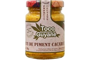 TOCO Délices de Guyane – Pâte De Piment Cacahuètes – Parfume Naturellement Tous Vos Plats – Ingrédients Naturels Et 100 % Français – 100 Grammes