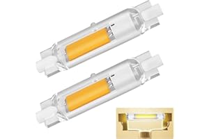 DVNOUA Lampadina R7S LED 78mm 20W Dimmerabile, LED R7S Lampada 78mm Equivalenti 200W Lampadine Alogene, R7S LED Lampada Bianco Naturale 4000K 2000LM, Nessun Sfarfallio, Illuminazione Fascio 360°, 2 Pezzi