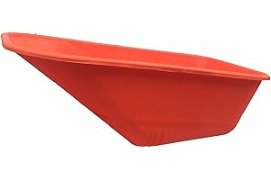 KetoPlastics WHEEL BARROW ORANGE REPLACEMENT PLASTIC BODY 110 LITRE/NO HOLES MADE IN UK
