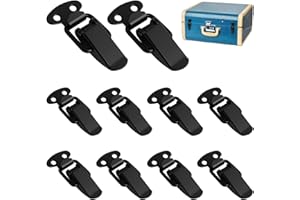 EDDRFY 10 cierres tensores de acero inoxidable, cierre de palanca pequeño, cierre de palanca para caja de herramientas, armario, caja, cierre de palanca de 50 x 20 mm