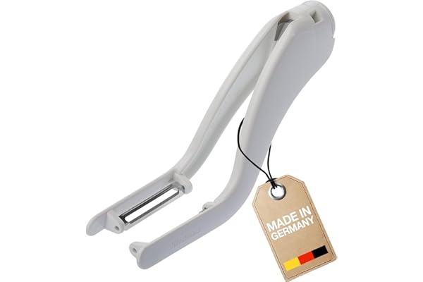 Westmark Éplucheur et Double Éplucheur de Légumes, épluche-asperges, lames en acier inoxydable, Peel-Star KS, 60602260, Blanc