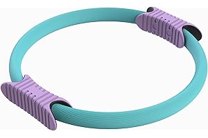 ‎FASPORTS FASports Saturnio Pilates-Ring - Pilates Circle - Widerstandsring Loop, Violett, Himmelblau, ∅ 38 cm