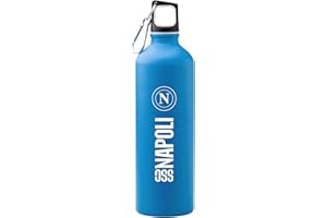 SSC NAPOLI Borraccia Termica in Acciaio Inox, 800 ml, Azzurro
