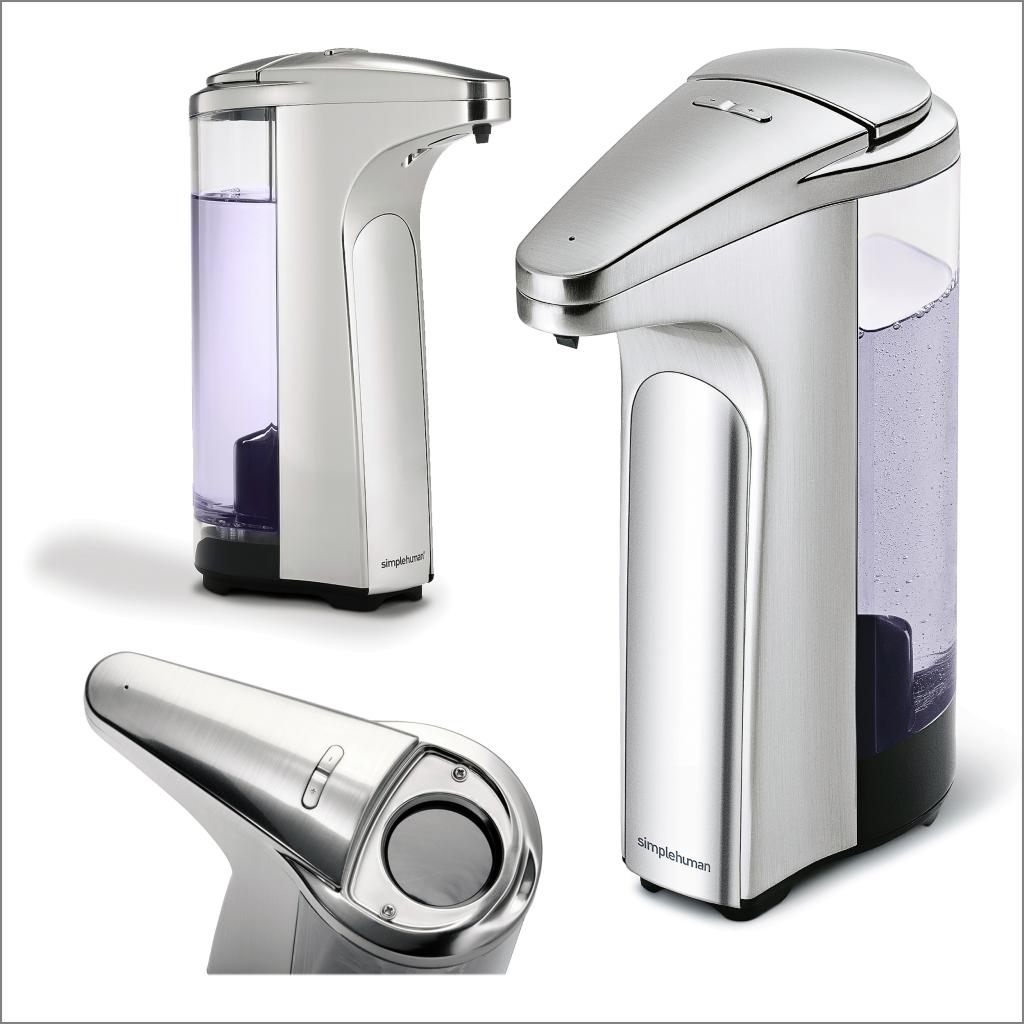 simplehuman Sensor Pump with Soap Sample, 384 ml Brushed Nickel