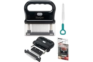 HuaQue Steaker Fleischzartmacher, abnehmbare Steaker für Fleisch mit 48 Klingen aus Edelstahl zum Zartmachen von Rind/Huhn/Sc