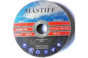 LEPIK 25 dischi da taglio per acciaio 125 x 1,0 mm T41 Mastiff inox A60RBF EN12413