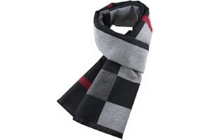 Ueither Uomo Sciarpa Autunno Invernale Sciarpa Termica Calda Morbida Sciarpa Casual Business