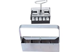 TNFEEON 2Pcs Soil Blocker 4 Cell / 20 Cell Soil Block Maker Mini Hand Held Soil Blocking Tool with Comfortable Handle for Outdoor Greenhouse Seed Plants